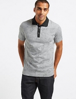 Marks and Spencer  Pure Cotton Printed Polo Shirt