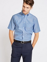 Marks and Spencer  Short Sleeve Regular Fit Oxford Shirt