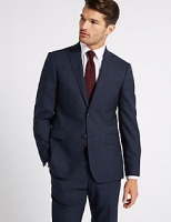 Marks and Spencer  Indigo Checked Tailored Fit Wool Suit
