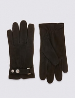 Marks and Spencer  Leather Press Stud Gloves with Thermowarmth