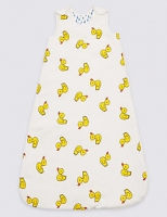 Marks and Spencer  Pure Cotton 2.1 Tog Duck Print Sleeping Bag