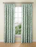 Marks and Spencer  Watercolour Floral Pencil Pleat Curtain