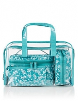 Marks and Spencer  Clear Small Floral Bag