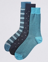 Marks and Spencer  3 Pack Merino Wool Rich Socks