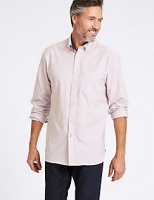 Marks and Spencer  Cotton Rich Checked Shirt with Pocket