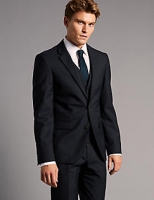 Marks and Spencer  Navy Slim Fit Italian Wool 3 Piece Suit