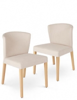 Marks and Spencer  Set of 2 Curved Back Dining Chairs