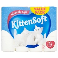 Centra  KittenSoft White Toilet Tissue 24 Roll