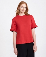 Dunnes Stores  Carolyn Donnelly The Edit Pleated Sleeve T-Shirt