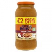EuroSpar Uncle Bens Medium Curry/Sweet & Sour Sauce Price Marked