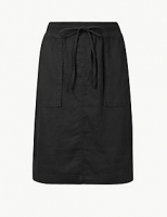 Marks and Spencer  Linen Rich Pencil Skirt