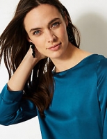 Marks and Spencer  Round Neck 3/4 Sleeve Blouse