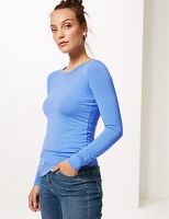 Marks and Spencer  Modal Rich Round Neck Long Sleeve T-Shirt