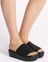 Marks and Spencer  Wide Fit Wedge Heel Mule Sandals