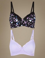 Marks and Spencer  2 Pack Maternity Padded Full Cup Bras B-F