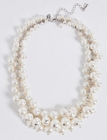 Marks and Spencer  Pearl Effect Cluster Necklace