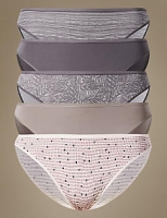 Marks and Spencer  5 Pack Microfibre High Leg Knickers