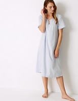 Marks and Spencer  Pure Cotton Embroidered Nightdress