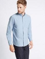 Marks and Spencer  2in Longer Pure Cotton Oxford Shirt