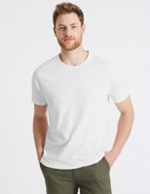 Pure Cotton Crew Neck T-Shirt