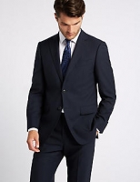 Marks and Spencer  Big & Tall Navy Regular Fit Wool Suit