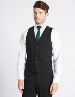 Marks and Spencer  Charcoal Textured Tailored Fit Waistcoat