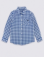 Marks and Spencer  Pure Cotton Checked Shirt (3 Months - 7 Years)