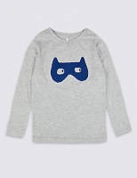 Marks and Spencer  Cotton Rich Mask T-Shirt (3 Months - 7 Years)