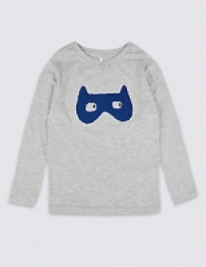 Marks and Spencer  Cotton Rich Mask T-Shirt (3 Months - 7 Years)