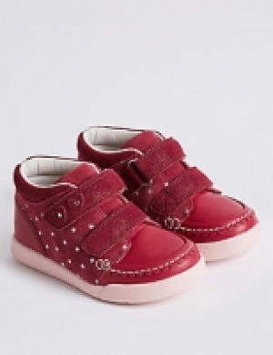 Kids Leather Walkmates Fashion Trainers (4 Small - 11 Small