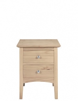 Marks and Spencer  Hastings Bedside Table Soft White