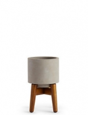 11cm Small Grey on Legs Planter