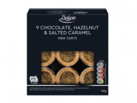 Lidl  DELUXE 9 Chocolate, Hazelnut < Salted Caramel Mini Tarts