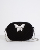 Dunnes Stores  Savida Velvet Butterfly Bag