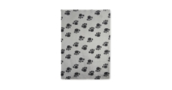 Large Memory Foam Pet Bed Paw Print