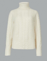 Marks and Spencer  Textured Roll Neck Jumper