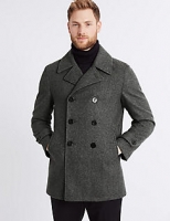 Marks and Spencer  Wool Blend Peacoat