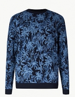 Marks and Spencer  Pure Cotton Palm Print Jumper