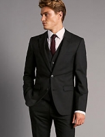 Marks and Spencer  Charcoal Tailored Fit Italian Wool 3 Piece Suit