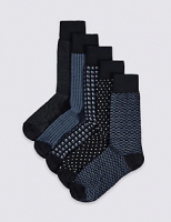 Marks and Spencer  5 Pack Cool & Freshfeet Assorted Socks