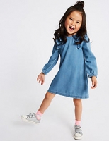 Marks and Spencer  Denim Frill Dress (3 Months - 7 Years)