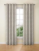 Marks and Spencer  Crescent Chevron Eyelet Curtains