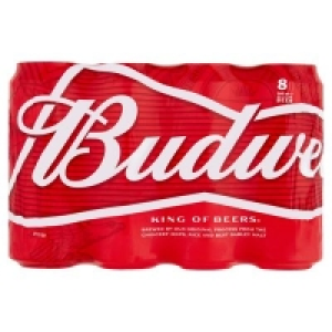 Budweiser Can 8 Pack 8 x 500ml 12.00 €