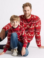 Marks and Spencer  Mini Me Llama Jumper (3-16 Years)