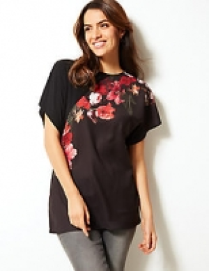 Floral Print Round Neck Short Sleeve Blouse 34.00 €