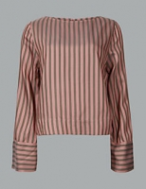 Striped Round Neck Long Sleeve Blouse 49.00 €