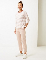 Marks and Spencer  Pure Cotton Striped Long Sleeve T-Shirt
