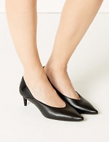 Marks and Spencer  Kitten Heel Pointed Court Shoes