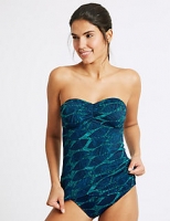 Marks and Spencer  Leaf Print Non-Wired Tankini Top
