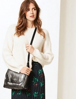 Marks and Spencer  Metallic Suede Cross Body Bag